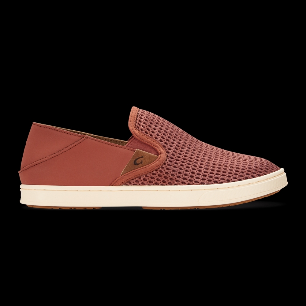 EUC OluKai Pehuea Slip-On Sneakers in Red Sea Salt